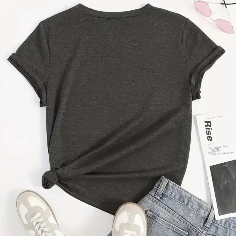 SOLOW Gray Let It Be Graphic Tee - Picture 2 of 5
